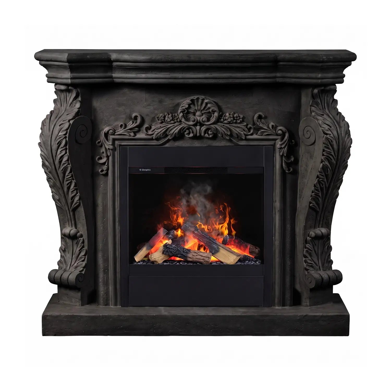 Ymir - Chimenea de vapor de agua en polystone - negro