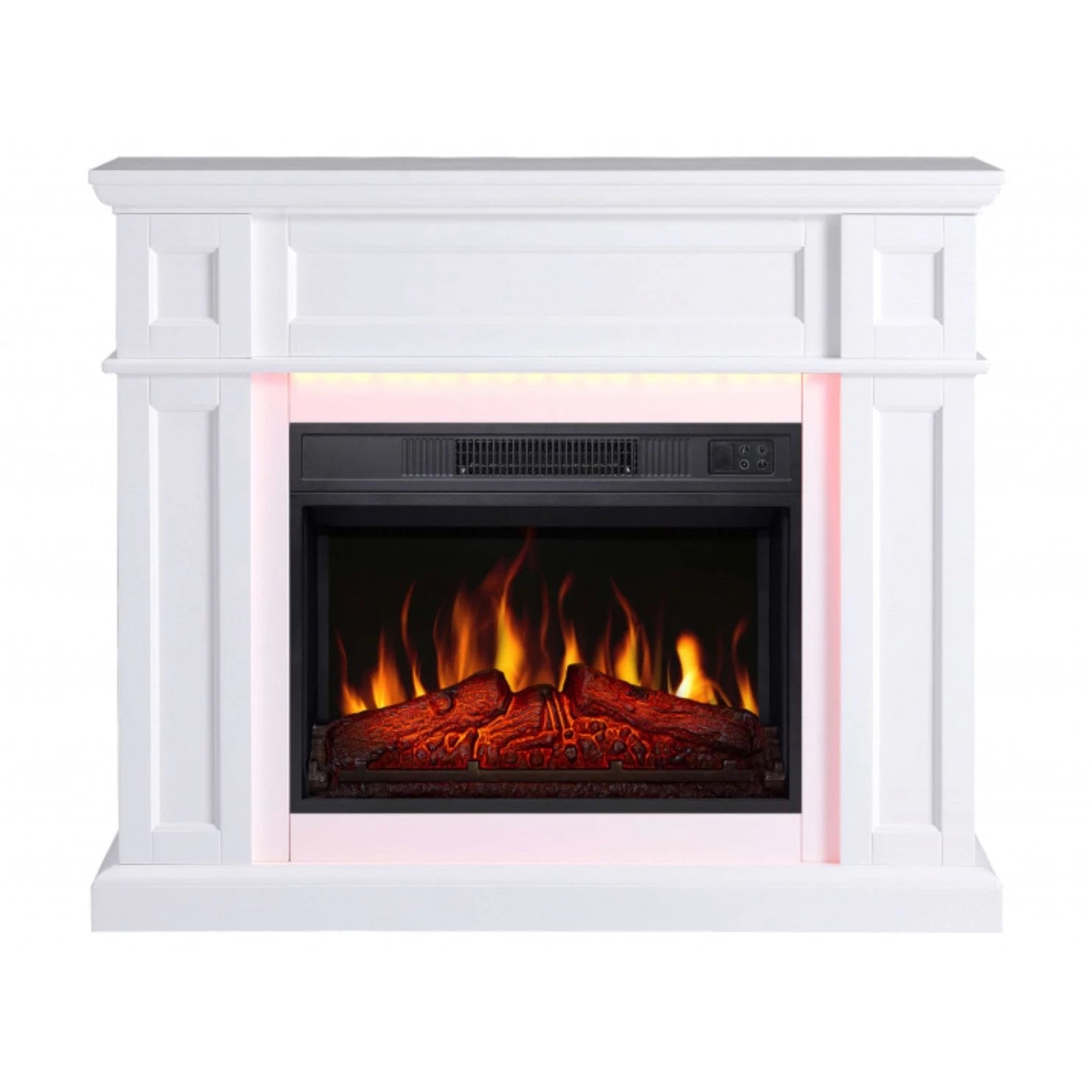 Chimenea Eléctrica Linz - Blanca - Iluminación LED