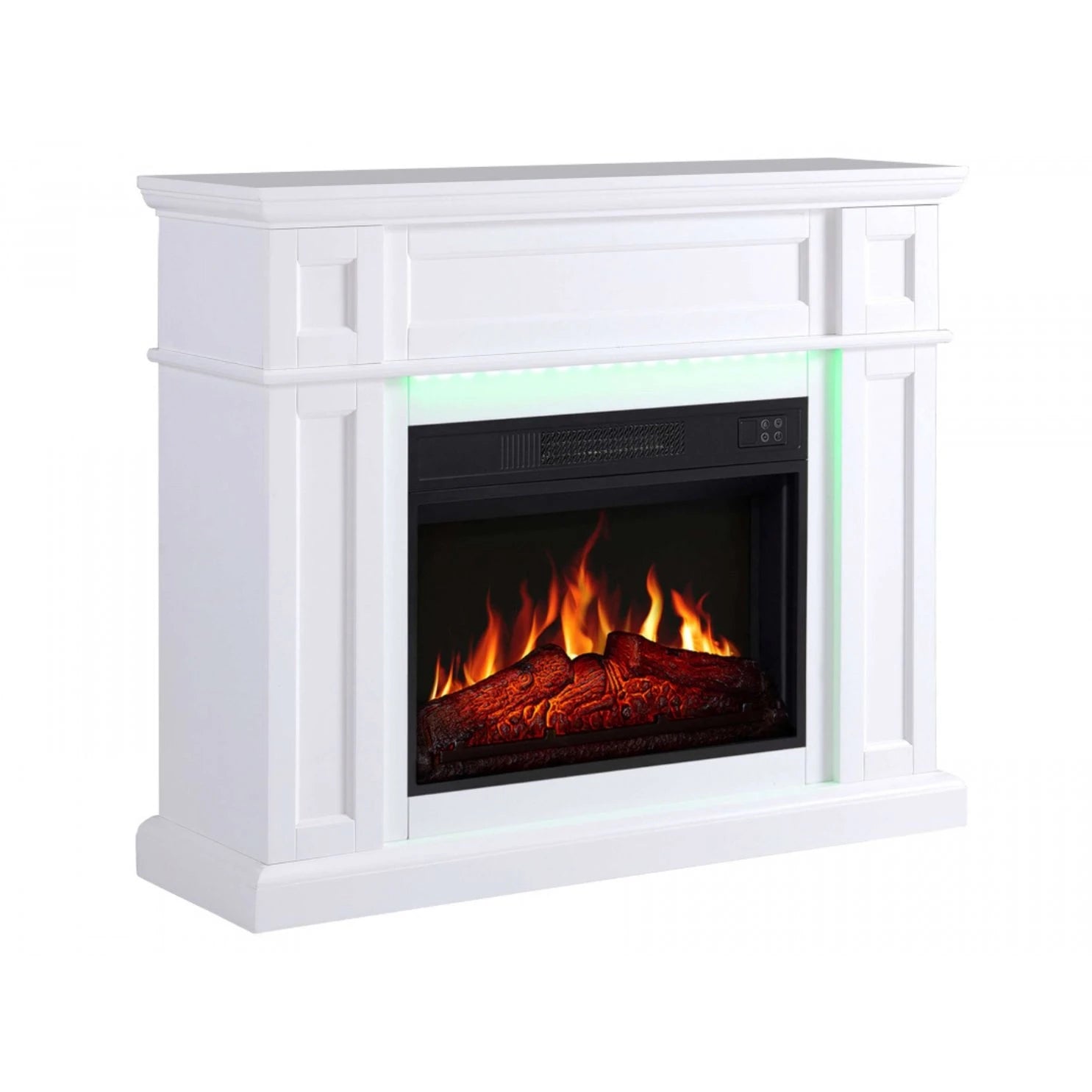 Chimenea Eléctrica Linz - Blanca - Iluminación LED
