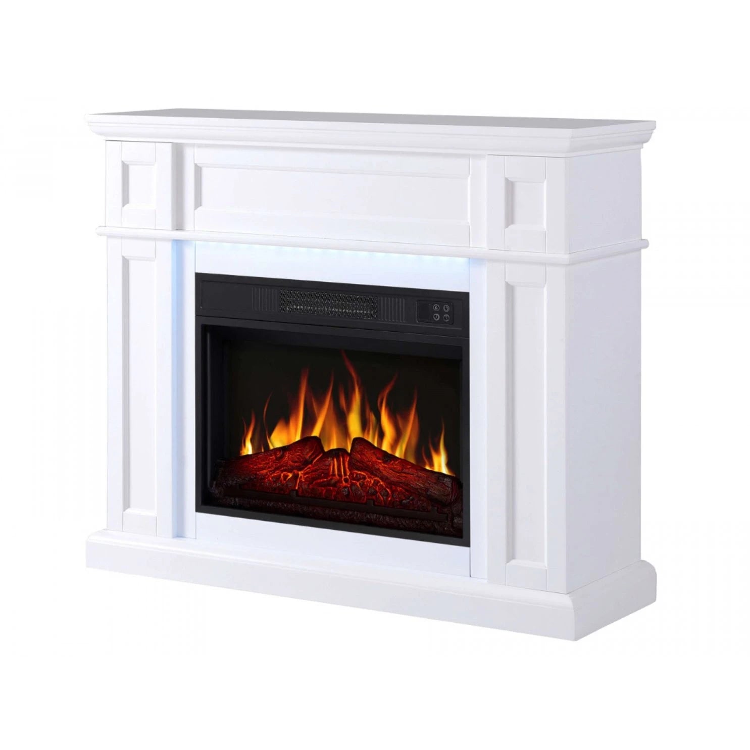 Chimenea Eléctrica Linz - Blanca - Iluminación LED