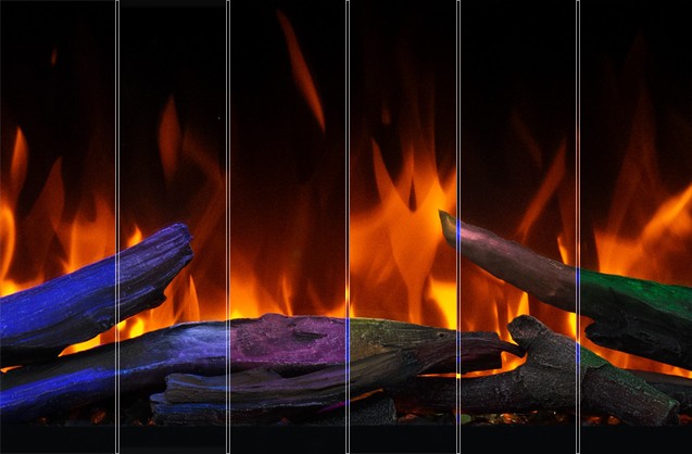 Insertable eléctrico para chimenea 3D de 35" (90 cm)