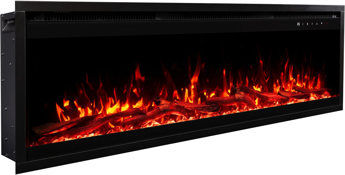Chimenea eléctrica montada en pared Royal 3D - 180 cm