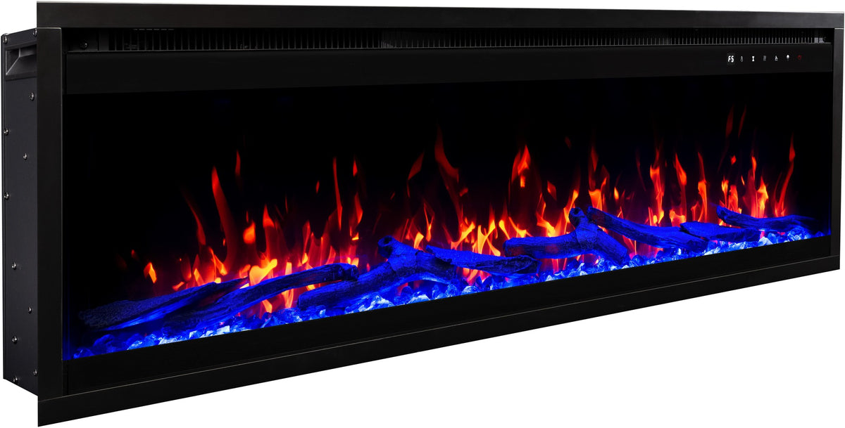 Chimenea eléctrica montada en pared Royal 3D - 180 cm