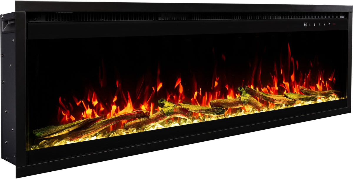 Chimenea eléctrica montada en pared Royal 3D - 180 cm