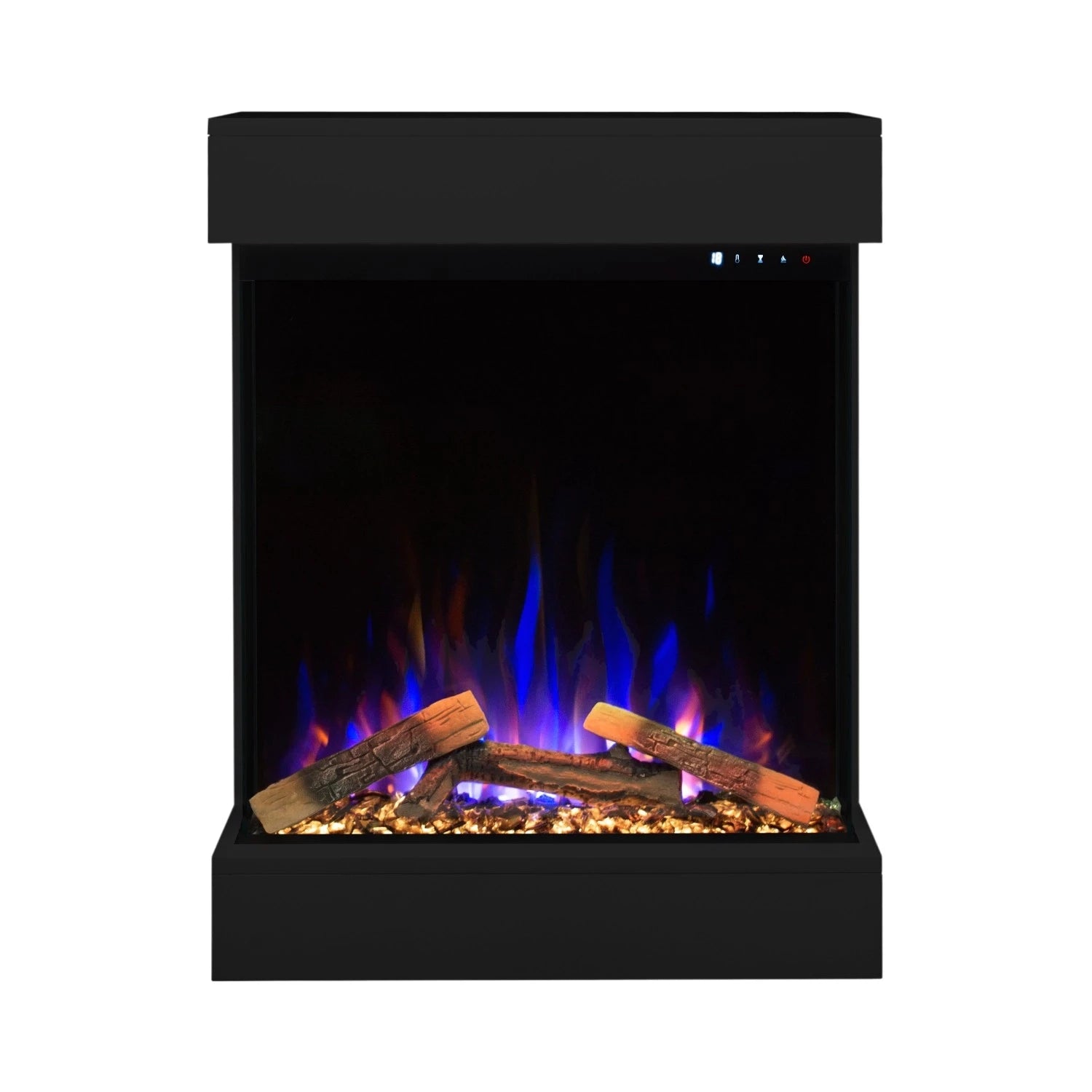 Dame Black Electric Fireplace | Sleek Design & 1.5 kW Heat Output