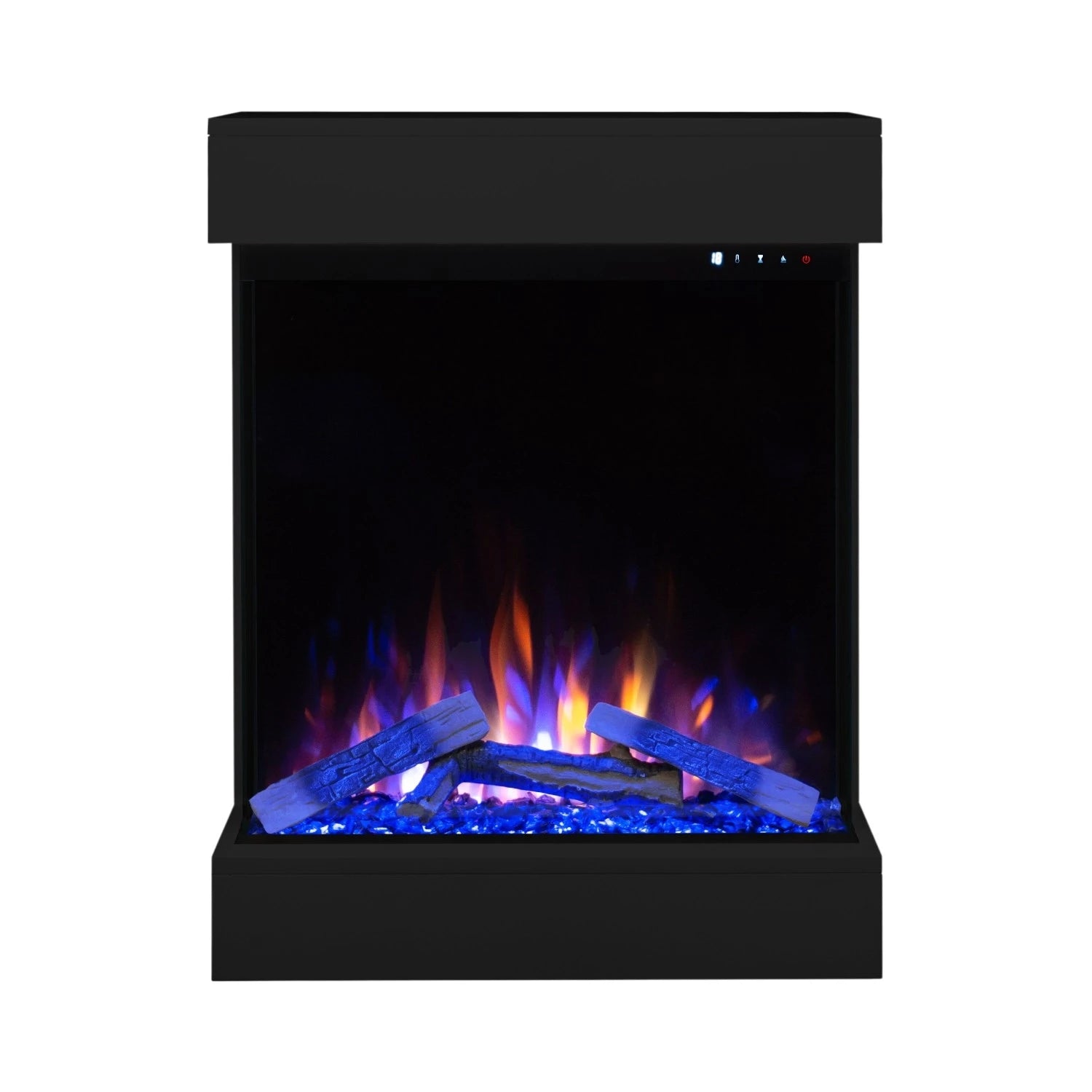 Dame Black Electric Fireplace | Sleek Design & 1.5 kW Heat Output