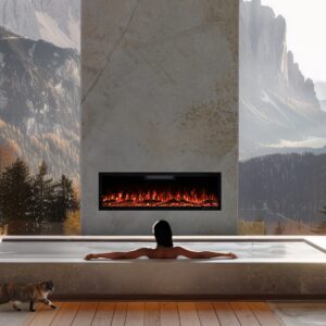 Chimenea eléctrica Elite de 182,8 cm