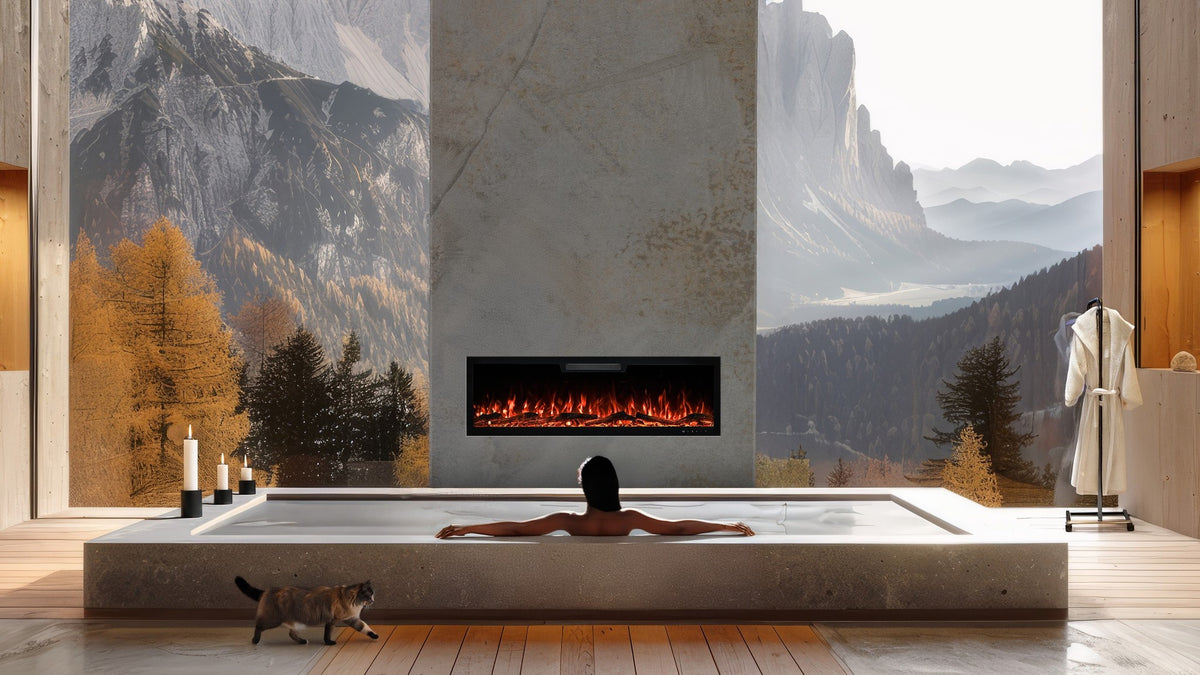 Chimenea eléctrica Elite de 153 cm