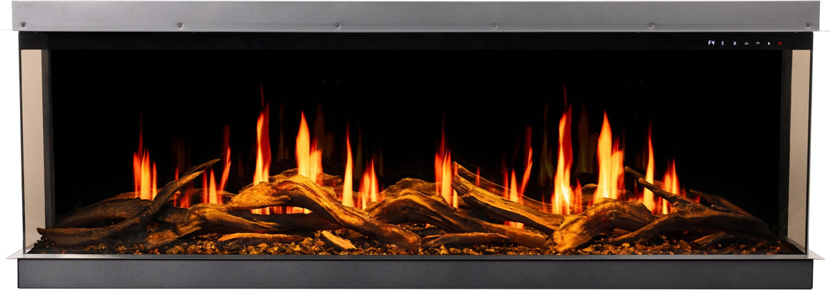 Gold 132 cm - Built-In Electric Fireplace