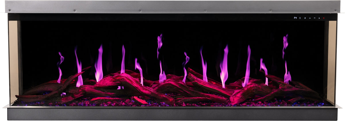 Gold 132 cm - Built-In Electric Fireplace