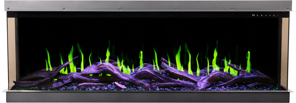 Gold 132 cm - Built-In Electric Fireplace