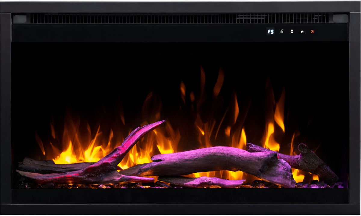 Insertable eléctrico para chimenea 3D de 35" (90 cm)