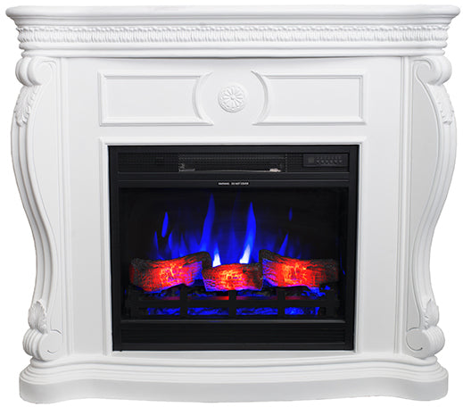 Lex Electric Fireplace - White