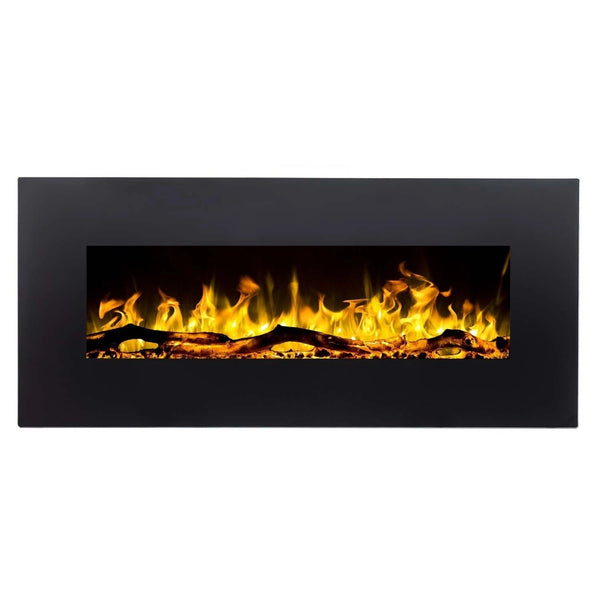 Chimenea eléctrica negra Albion de 110 cm