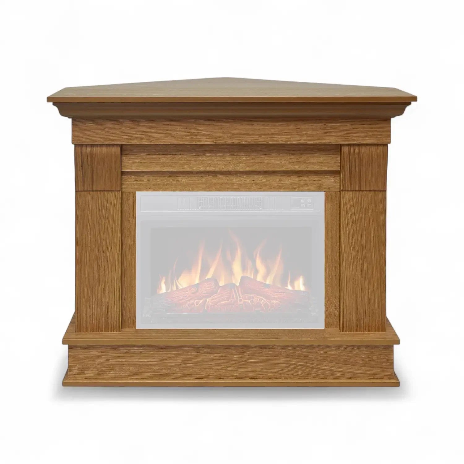 Chimenea de esquina Albion – Roble Claro (Solo Marco)