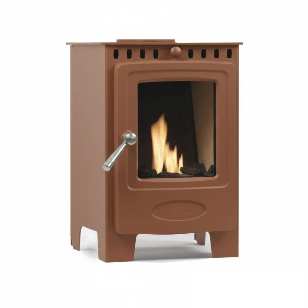 Arada Solution 4 Bioethanol Freestanding Bioethanol Stove in Terracotta