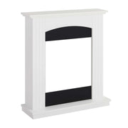 White ArtiFlame Collins fireplace mantel frame only, MDF surround
