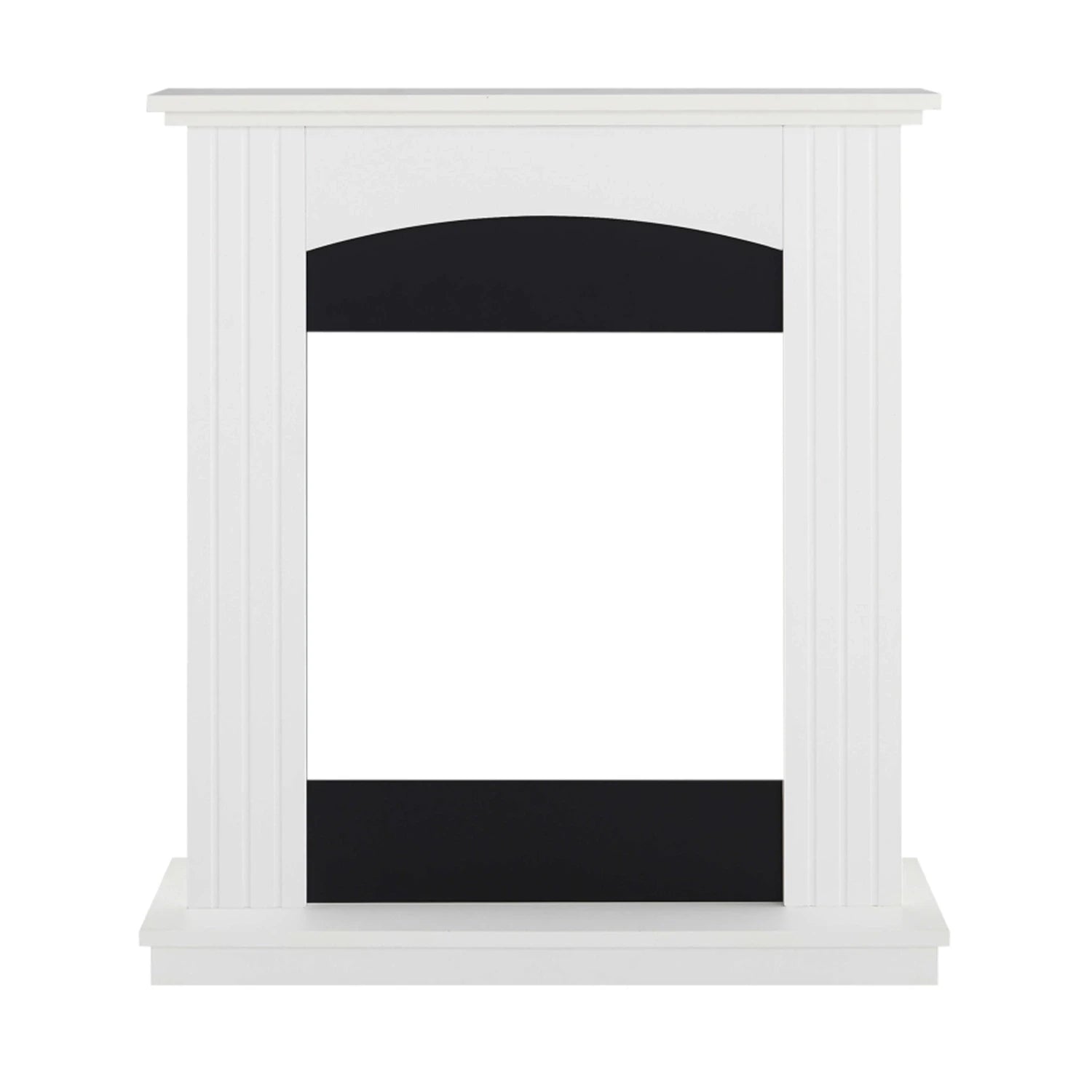 White ArtiFlame Collins fireplace mantel frame only, MDF surround