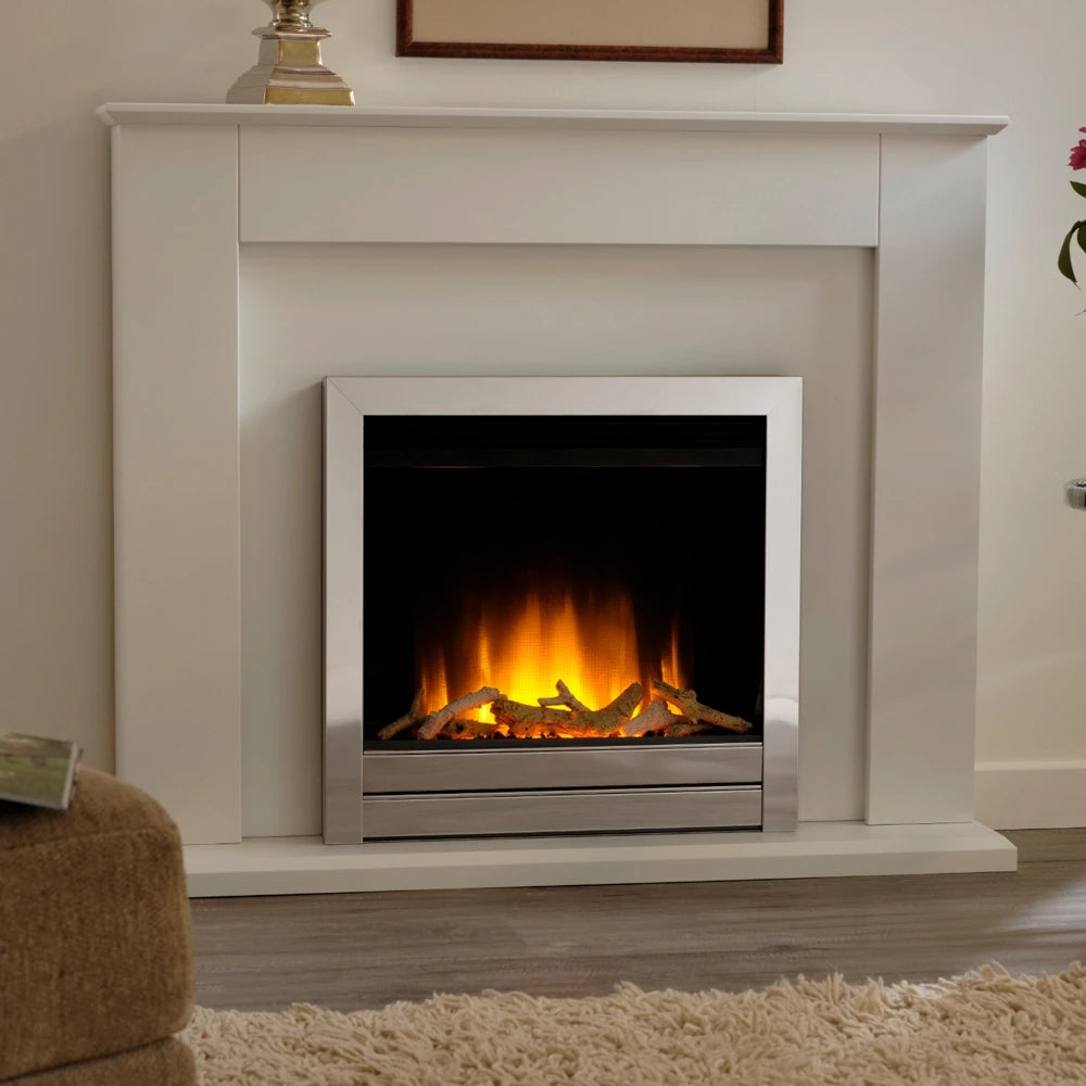 Arlo Built-In Electric Fireplace in Black