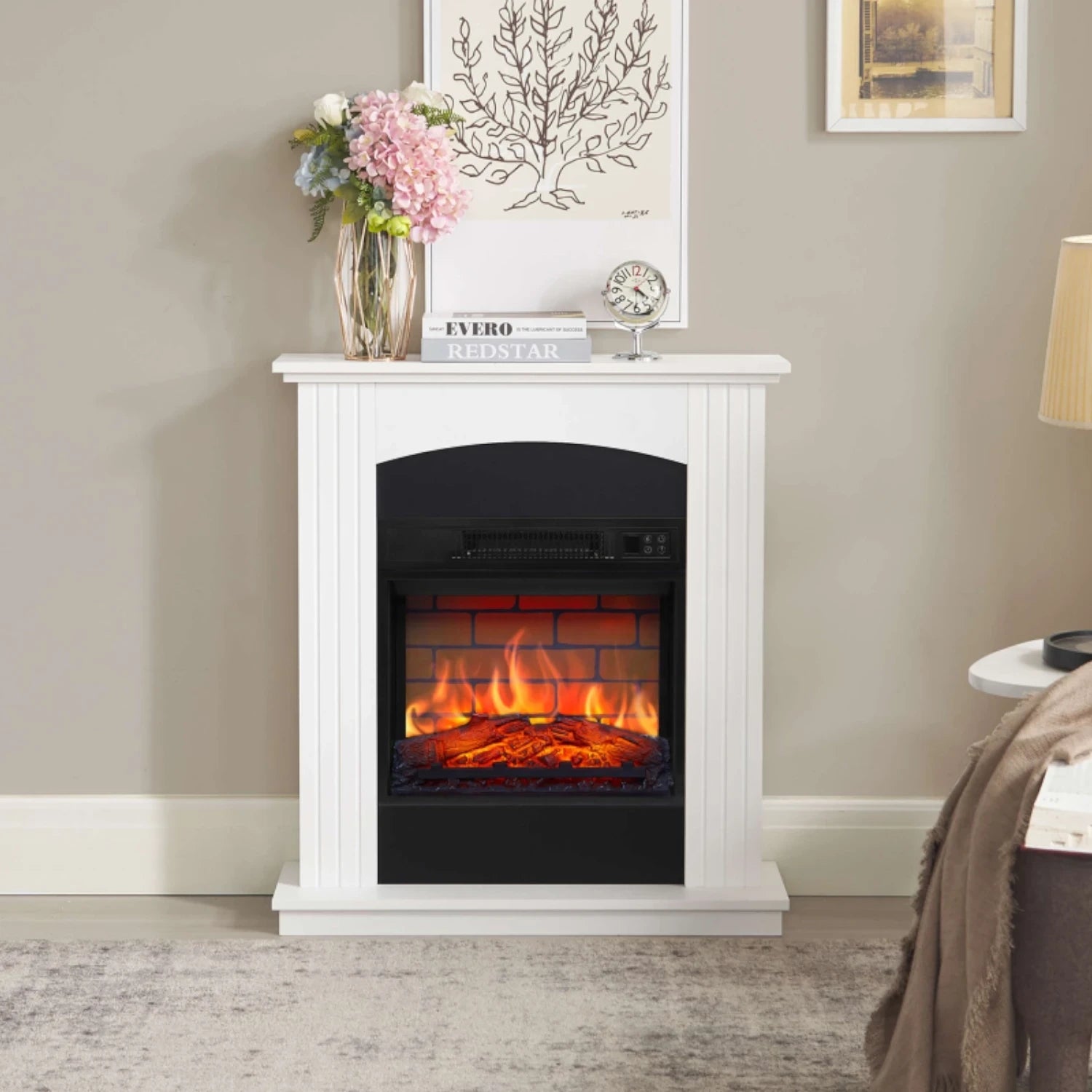 Chimenea Eléctrica Collins AF18B – Blanca