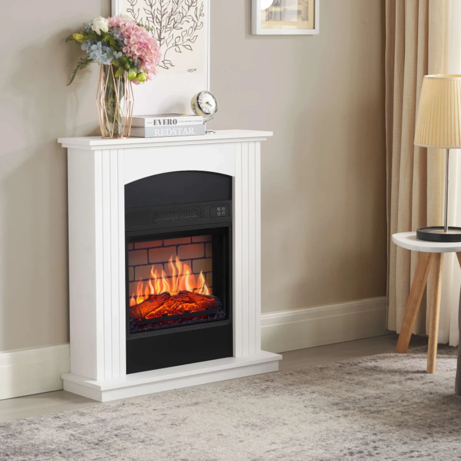 Chimenea Eléctrica Collins AF18B – Blanca