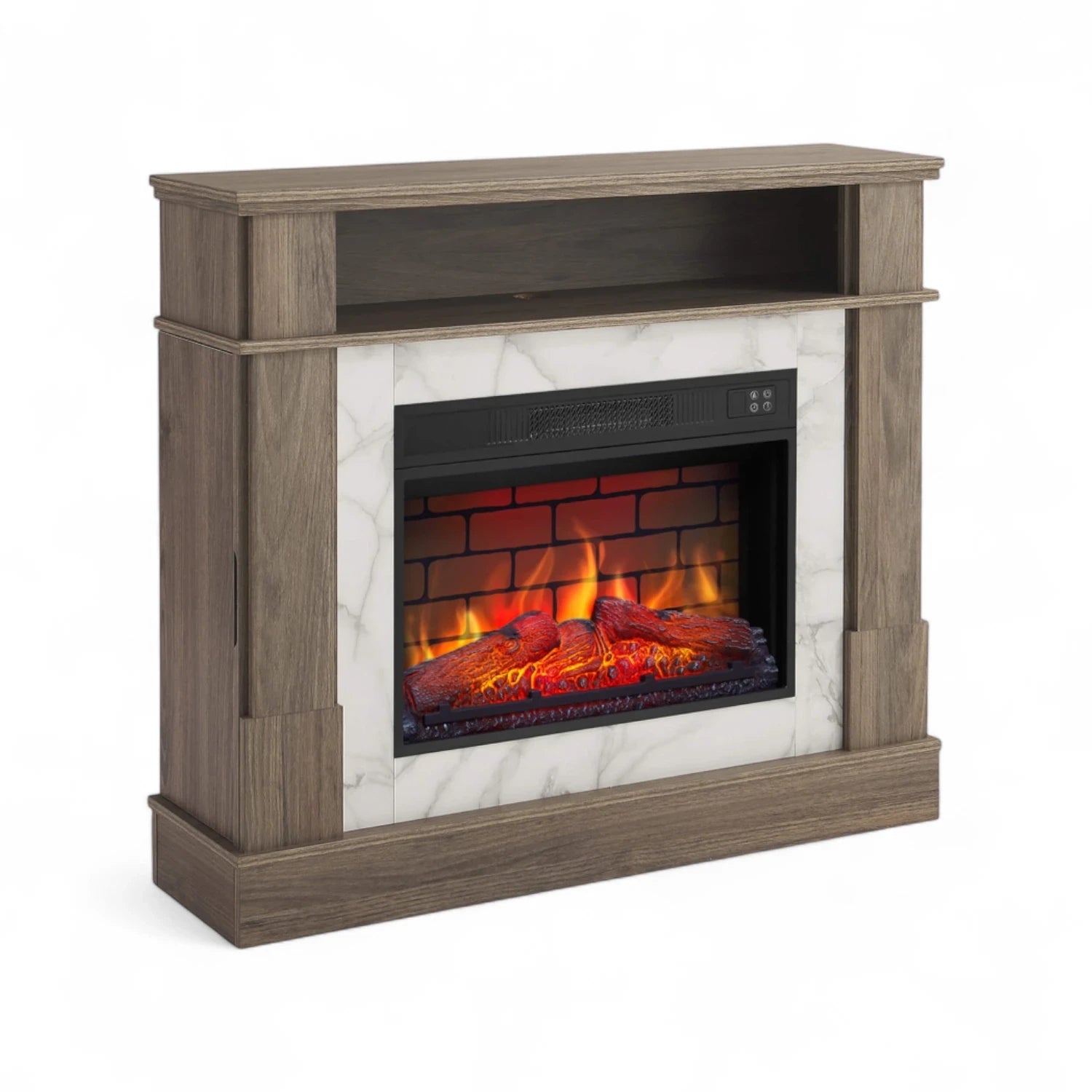 Chimenea Eléctrica For Living – Roble Gris
