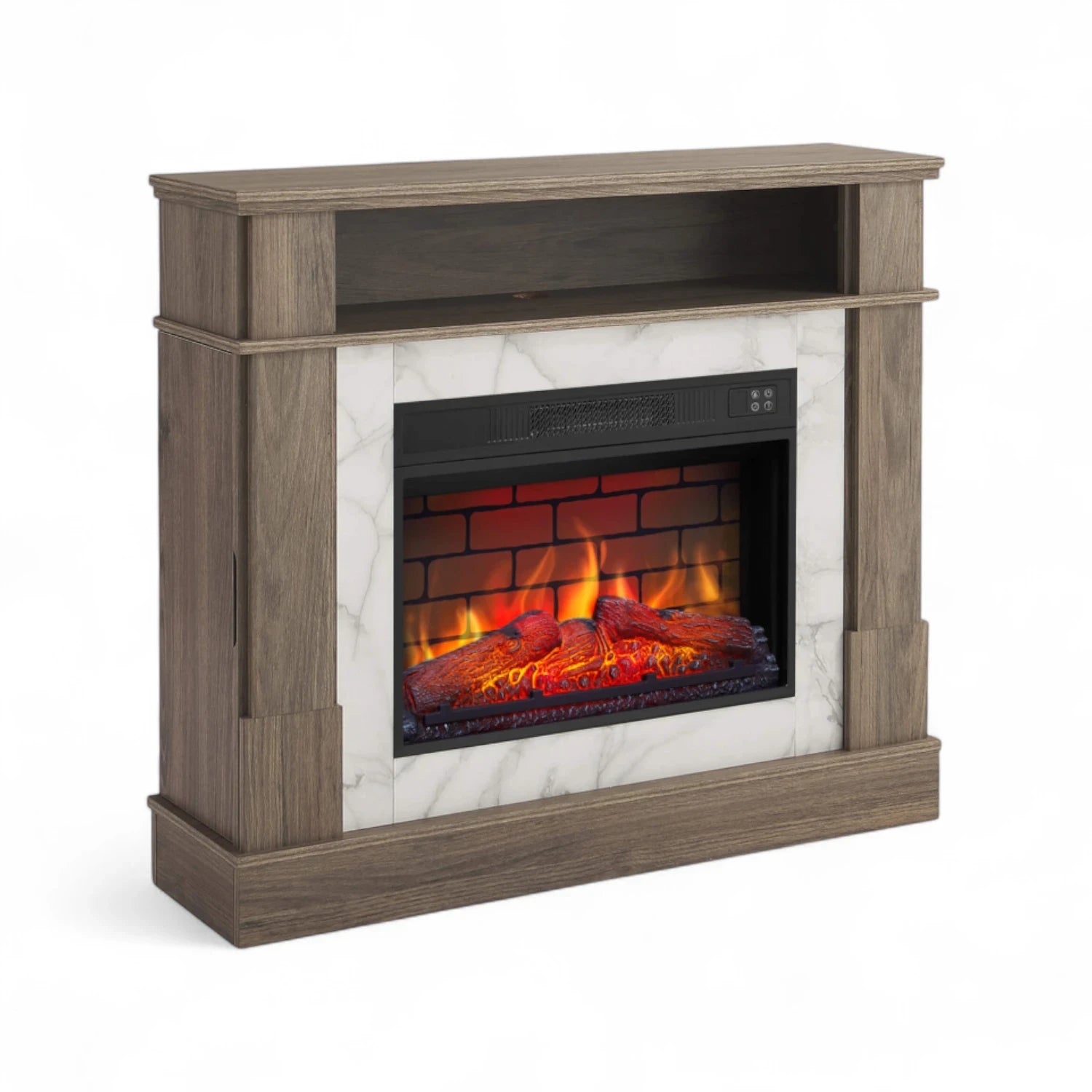 Chimenea Eléctrica For Living – Roble Gris