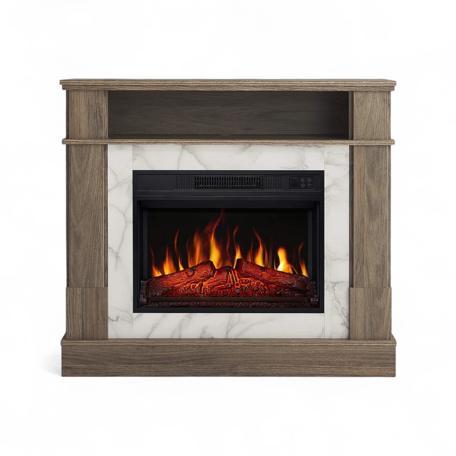 Chimenea Eléctrica For Living – Roble Gris
