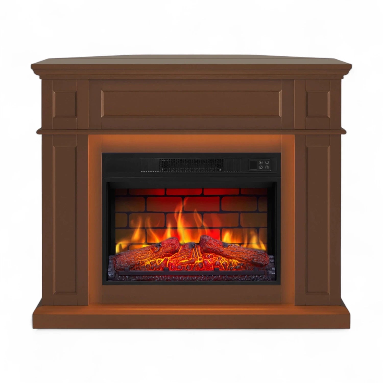 Chimenea eléctrica Linz 2 en 1 – Marrón