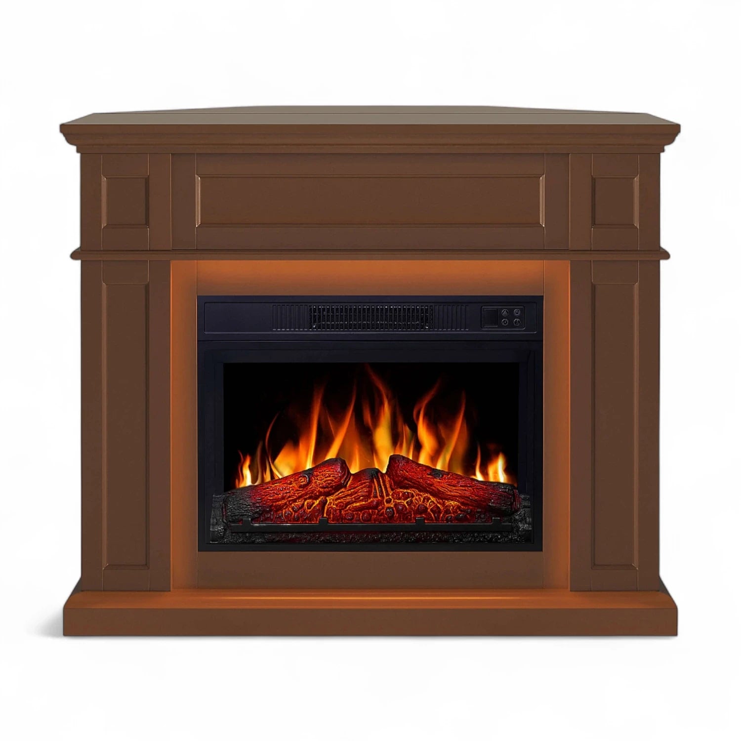 Chimenea eléctrica Linz 2 en 1 – Marrón