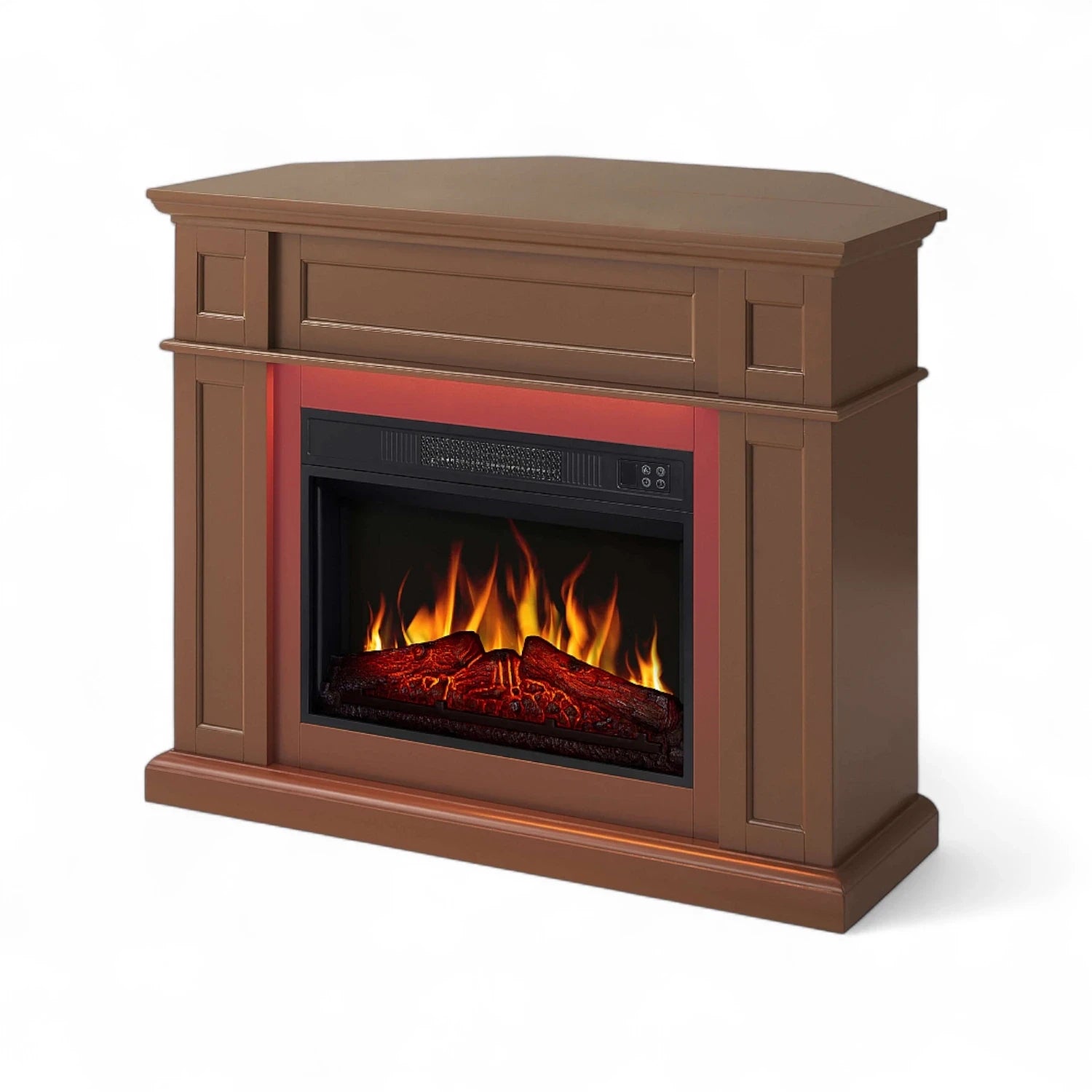 Chimenea eléctrica Linz 2 en 1 – Marrón