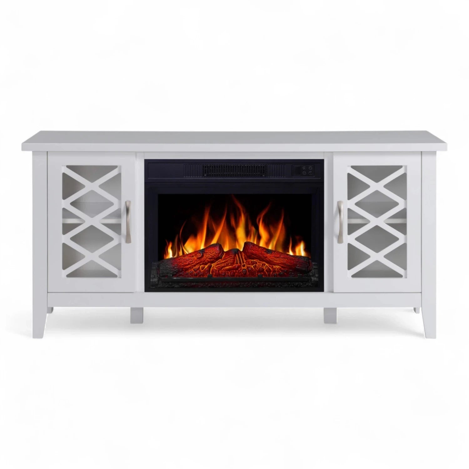 Chimenea Eléctrica Odessa - Mueble blanco