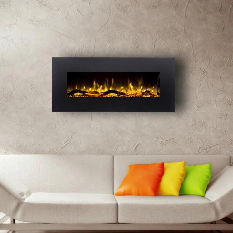 Avon negro chimenea electrica