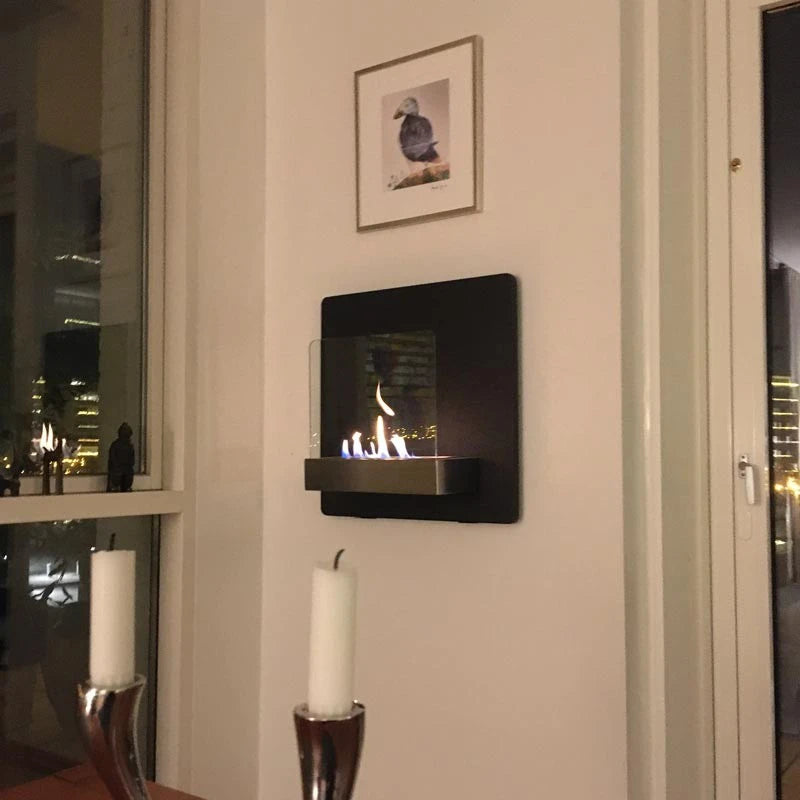 Elegante Chimenea de bioetanol de pared