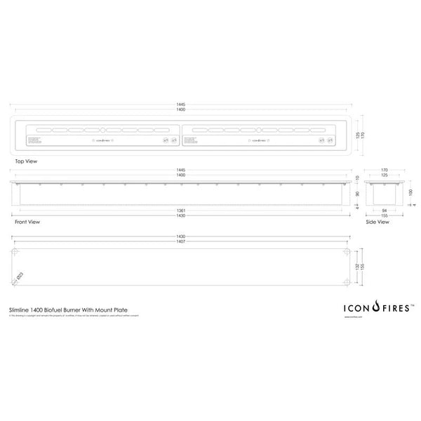Slimline - 140 cm