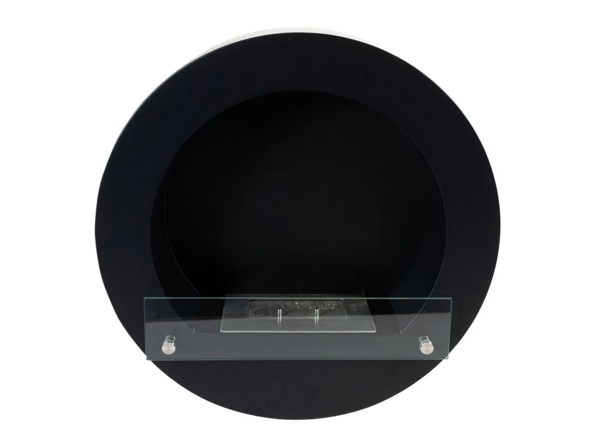 Chimenea bioetanol redonda - Negro