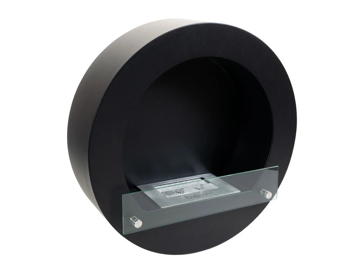 Chimenea bioetanol redonda - Negro