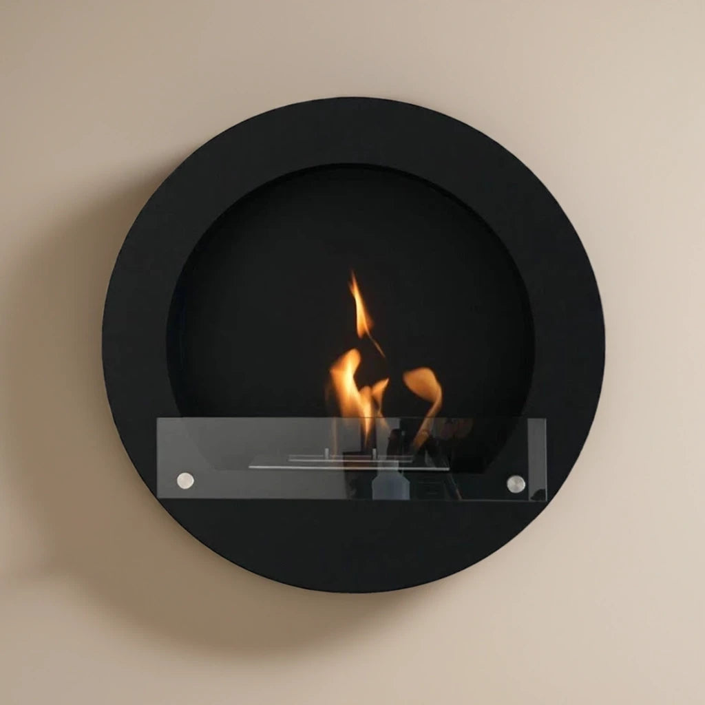 Chimenea bioetanol redonda - Negro
