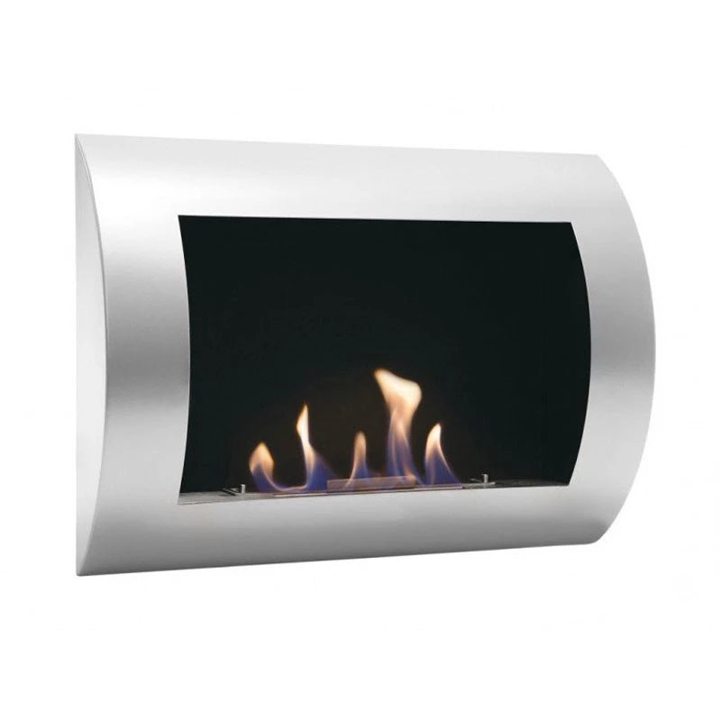 Ocean - Chimenea de bioetanol de pared en acero