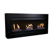 Gran Bio-chimenea de pared en negro