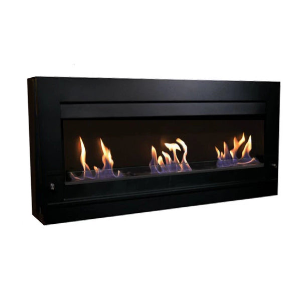 Gran Bio-chimenea de pared en negro