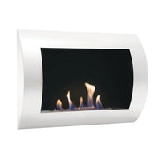 Ocean - Chimenea de bioetanol Blanca de pared