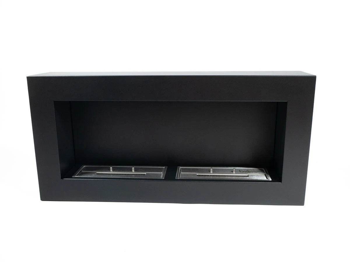 Chimenea bioetanol doble de pared - Negro