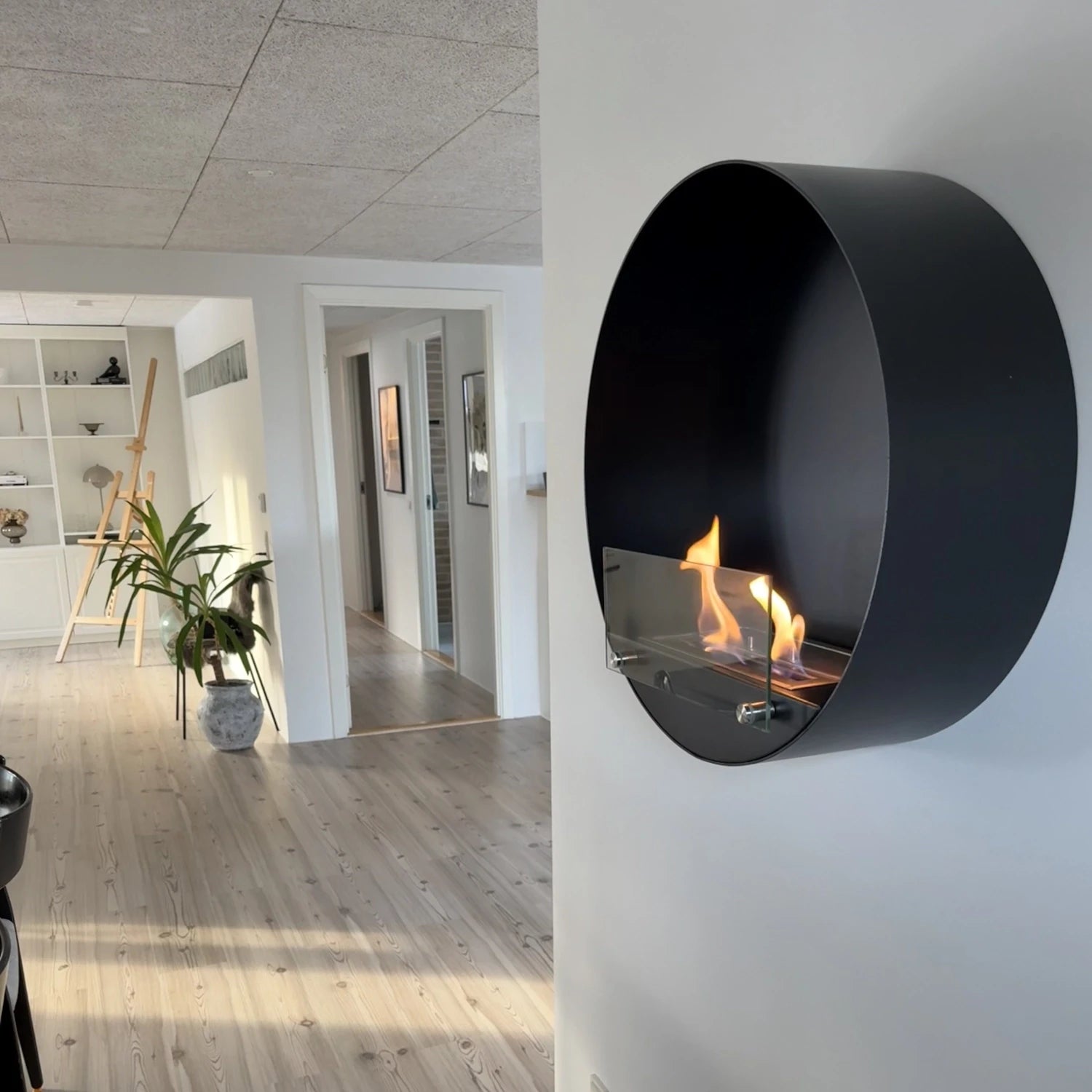 Delaware Negro - Chimenea bioetanol de pared
