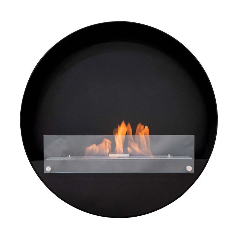 Delaware XL Negro - Chimenea bioetanol de pared