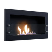 Texas negra - Chimenea bioetanol de pared