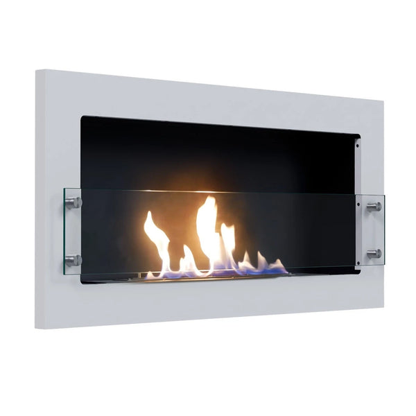 Texas blanca - Chimenea bioetanol de pared