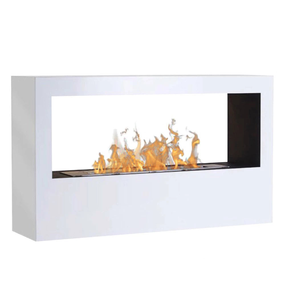 Chimenea de bioetanol dividisor de espacios - Blanca