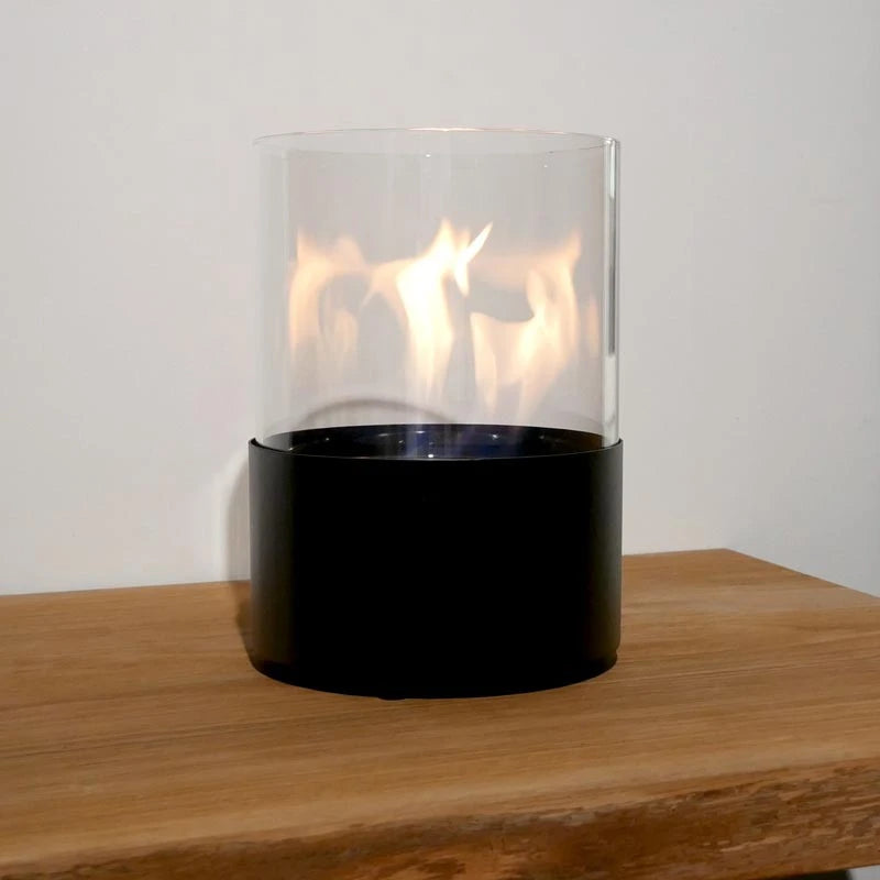 Chimenea de mesa redonda - Negro