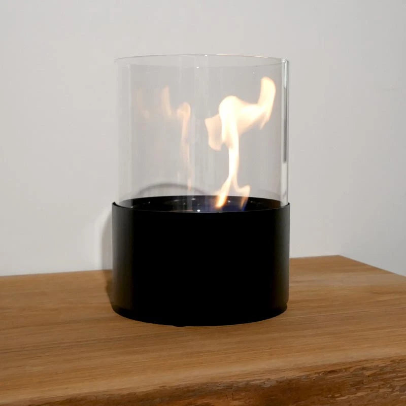 Chimenea de mesa redonda - Negro